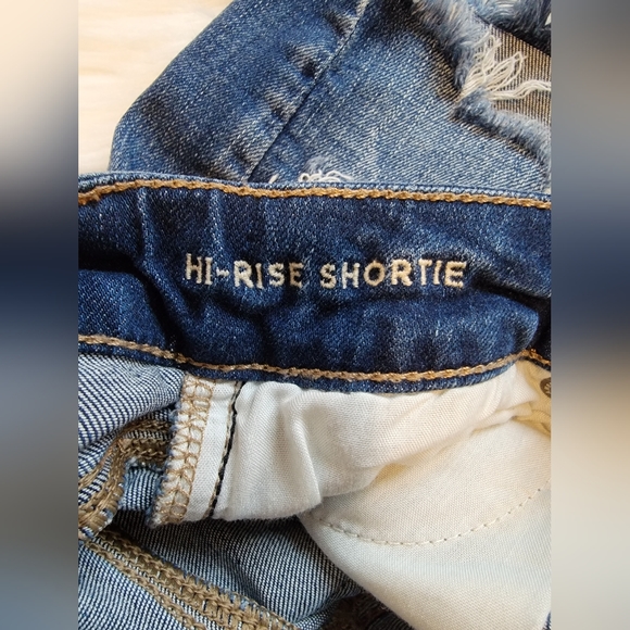 American Eagle Outfitters Ne(x)t Level Stretch Hi-Rise Shortie Denim Short - Picture 5 of 9